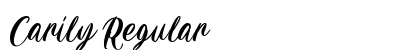 Carily Regular Font Preview