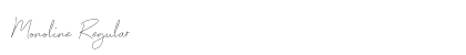 Monoline Regular Font Monoline Regular Font Preview