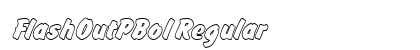 FlashOutPBol Regular Font Preview
