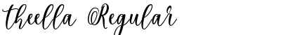 theella Regular Font Preview