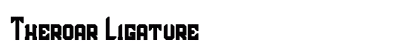 Theroar Ligature Font Preview