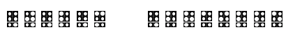 WLM Braille 4 Regular preview WLM Braille 4 Regular preview