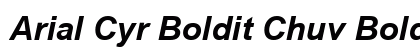 Arial Cyr Boldit Chuv Bold Italic preview