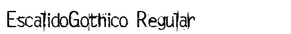 EscalidoGothico Regular