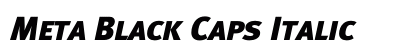 Meta Black Caps Italic Preview