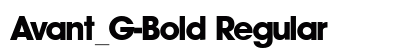Avant_G-Bold Regular font free download