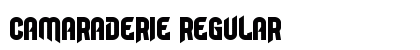 Camaraderie Regular Font Preview