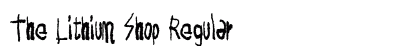 The Lithium Shop Regular Font Preview