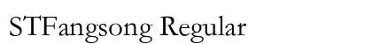 STFangsong Regular font free download