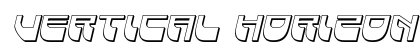 Vertical Horizon 3D Italic Italic Font Preview