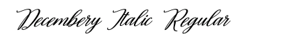 Decembery Italic Regular preview