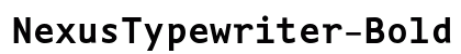 NexusTypewriter-Bold Regular