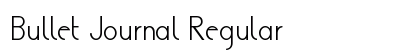 Bullet Journal Regular Font Preview