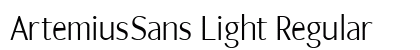ArtemiusSans Light Regular Font ArtemiusSans Light Regular Font Preview