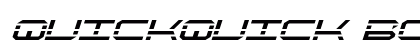 QuickQuick Bold Italic Bold Italic Font Preview