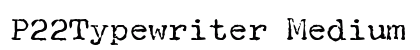 P22Typewriter Medium Font Preview P22Typewriter Medium Font Preview