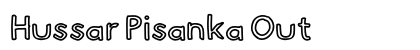 Hussar Pisanka Out Font Preview