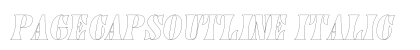 PageCapsOutline Italic Font Preview