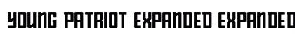 Young Patriot Expanded Expanded Font Preview