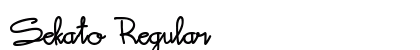 Sekato Regular Font Sekato Regular Font Preview