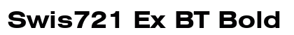 Swis721 Ex BT Bold font free download