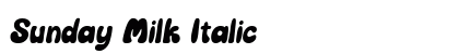 Sunday Milk Italic preview