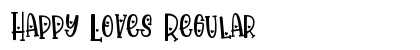 Happy Loves Regular Font Happy Loves Regular Font Preview