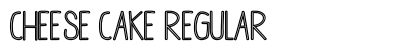 Cheese Cake Regular Font Preview