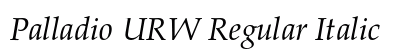 Palladio URW Regular Italic preview