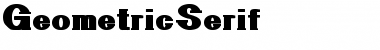 GeometricSerif Regular Font