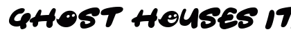 Ghost HOuses Italic Font Preview