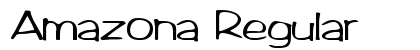 Amazona Regular Font Preview