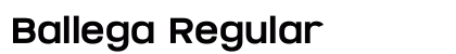 Ballega Regular preview