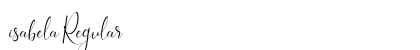 isabela Regular Font Preview