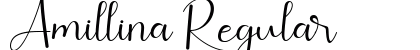 Amillina Regular Font Preview