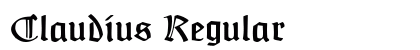 Claudius Regular font free download