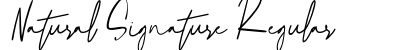 Natural Signature Regular