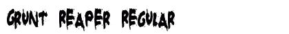 Grunt Reaper Regular Font Preview