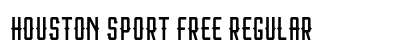 Houston Sport Free Regular Font Preview