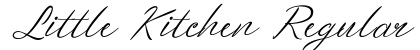 Little Kitchen Regular Font Preview