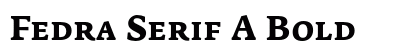 Fedra Serif A Bold Preview