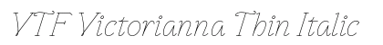 VTF Victorianna Thin Italic preview