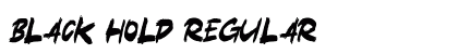 Black Hold Regular Font Preview