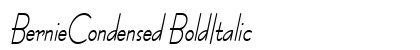 BernieCondensed BoldItalic preview