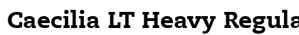 Caecilia LT Heavy Regular Font Caecilia LT Heavy Regular Font Preview
