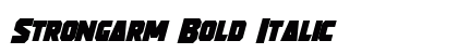 Strongarm Bold Italic preview
