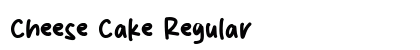 Cheese Cake Regular Font Preview