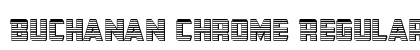 Buchanan Chrome Regular Font Preview