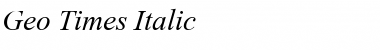 Geo_Times Font