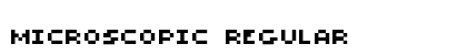 Microscopic Regular Font Preview